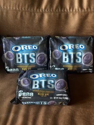 3x BTS Oreo Limited Edition Brown Sugar Pancake Sandwich Cookies 10.68 oz