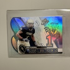 Larry Fitzgerald 2004 Press Pass Big Numbers BN 6 Pitt Cardinals RC Rookie
