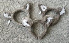 Lot of 3 Great Wolf Lodge Gray Wolf Headband Ears Party Favor Souvenir Furry