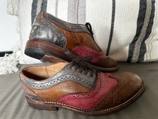 Bed Stu Lita Starry Night Rustic Distressed Wingtip Oxford Shoes Womens Size 8