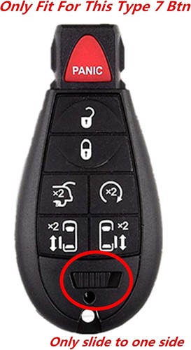Key Fob Skin Replacement for 2008-2015 Town and Country 2008-2019 Grand Caravan - Picture 3 of 4