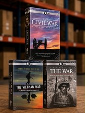 Ken Burns DVD The Civil War The Vietnam War The War 22-Discs, Bundle , New