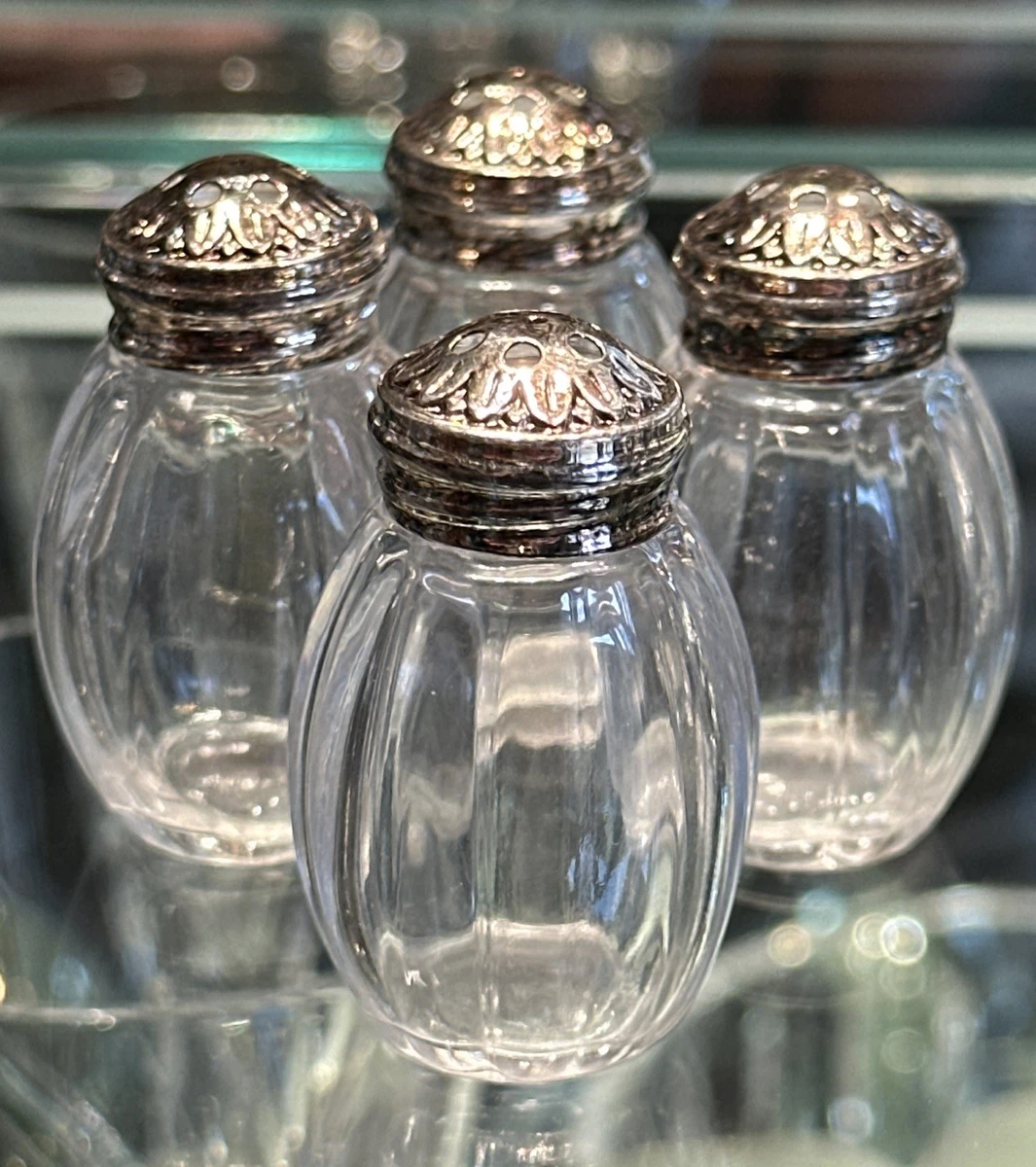 Christofle Antique US Sterling Silver Salt & Pepper Shakers for