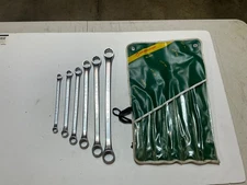 Vtg Challenger by Proto 6 piece SAE double box wrench set 3/8" to 1" #6450 USA