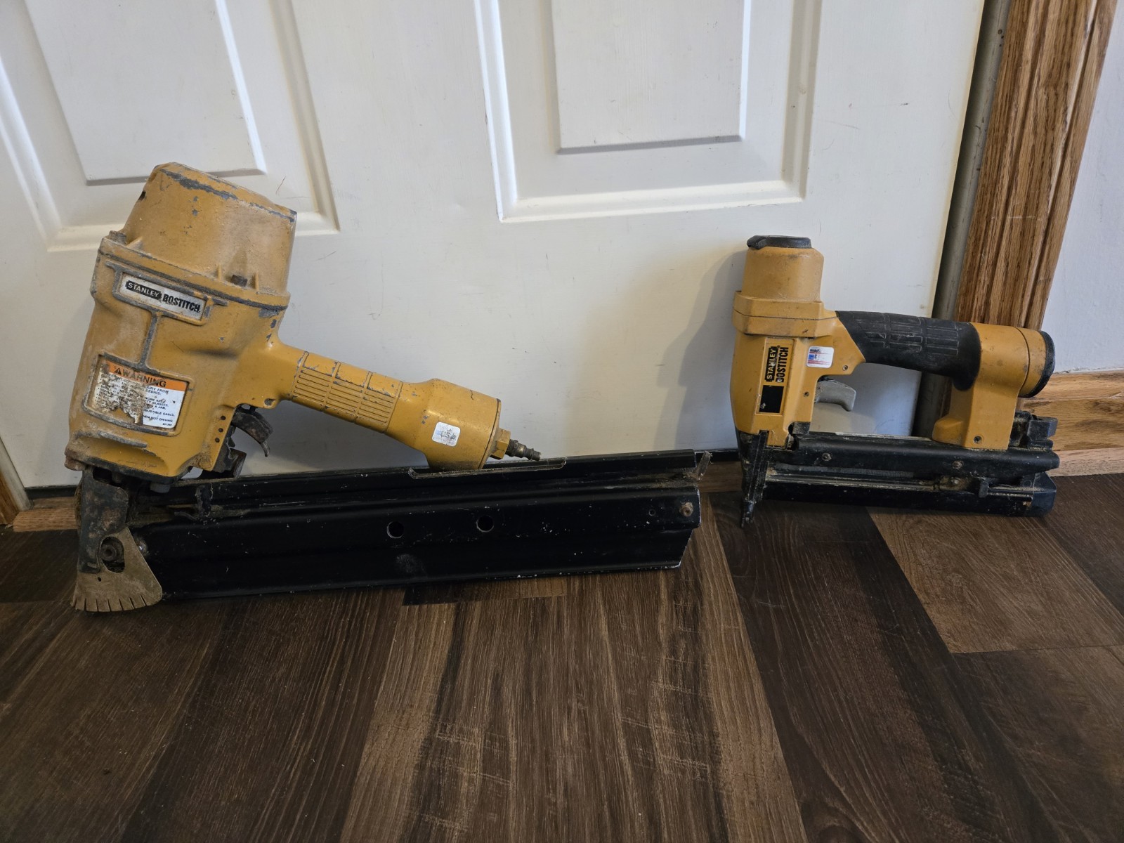 Stanley Bostitch N80 Air Framing Nailer and BT35B Air Finish Brad Nailer