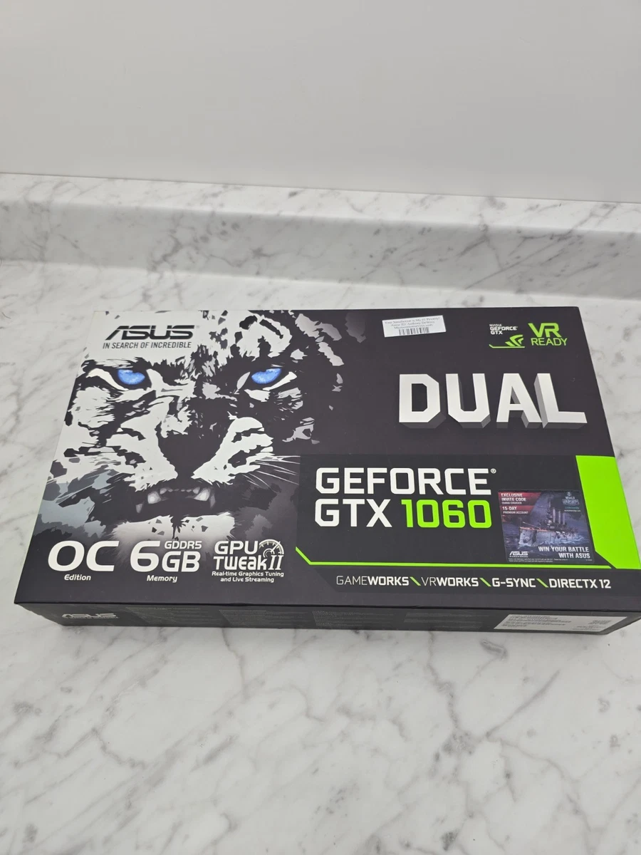 ASUS NVIDIA GeForce GTX 1060 6 GB Memory Computer Graphics Cards
