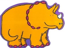 Triceratops Shaped Dinosaur Board Book 