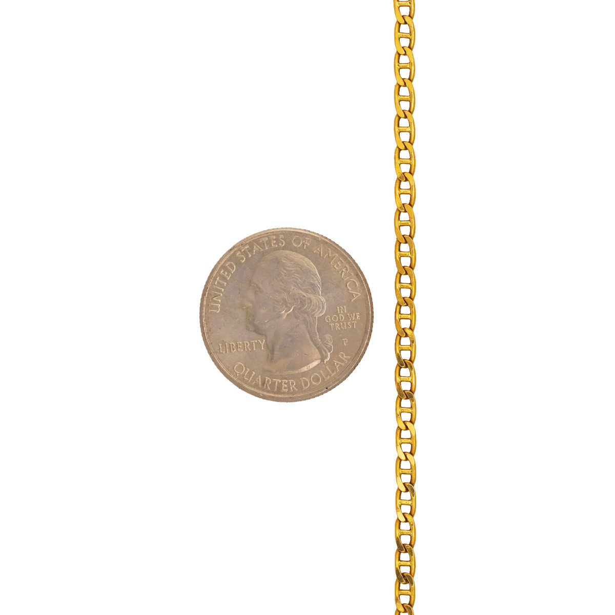 18K Gold Mariner Link Chain View 4