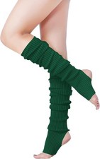 Neon Knit Leg Warmers Women 80s Party Dance Sports Yoga Soft Stretchy