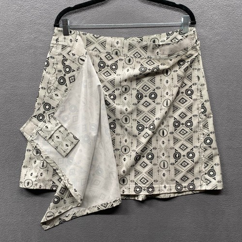 Aloha Mini Wrap Rip Skirt Hawaii Womens Large Resort Beach Coverup Geo Print - Picture 4 of 11