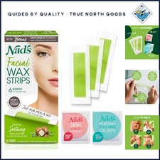 Fragrance-Free Wax Strips for Sensitive Skin - 20 Facial Hair Removal Strips Kit