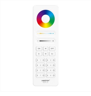 MIBOXER / Mi-Light - LED Fernbedienung 2,4GHz 8-Zonen-RGB+CCT (w)