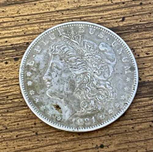 1921 Morgan Silver Dollar $1 Coin Circulated Business Strike 0.9 Fineness
