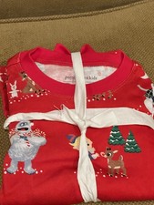 POTTERY BARN KIDS RUDOLPH ORGANIC COTTON PAJAMAS 2 pc. size 6 NEW w/o tags