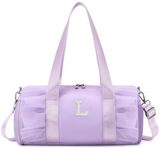 Personalized Dance Ballet Bag for Girls 4-6 Small Sports Gym One Size, Purple