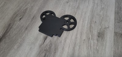 Movie Reel 3D Printed Sign