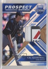 2018 Panini Elite Extra Edition Prospect Materials Blue 4/10 Cal Quantrill zg6
