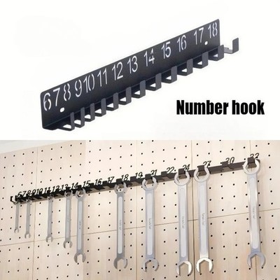 2er-Pack Wandhalterung Schraubenschlüssel Organizer, Garage Aufbewahrung Regal für Haus & Werkstatt