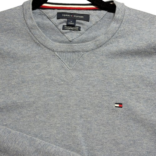 Tommy Hilfiger Herren Premium Cotton Crewneck Pullover Hellblau Meliert Medium - Bild 8 von 8