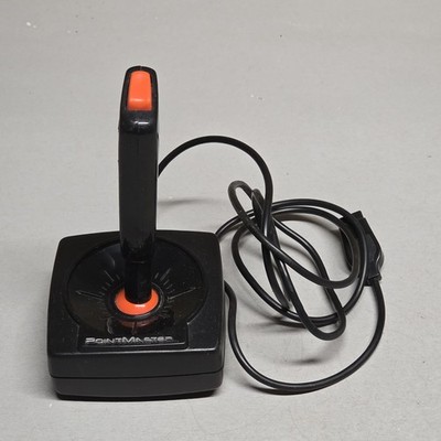 PointMaster Atari 2600 Joystick Controller Black Orange 9-Pin Vintage