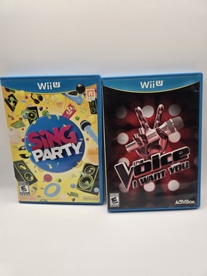 Nintendo Wii U - Sing Party + The Voice I Want You BUNDLE W/ FREE SHIPPING