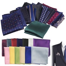 24 Pcs Pocket Squares for Men Suit Pocket Handkerchief Soft Colored Hankies