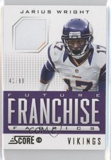 2013 Score Future Franchise Fabrics Prime 41/99 Jarius Wright #FR-JW fm0