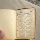 Karl Hutter, Inc. 1917 Pocket Calendar Address Book Notebook NYC Burgundy Gold — photo 9