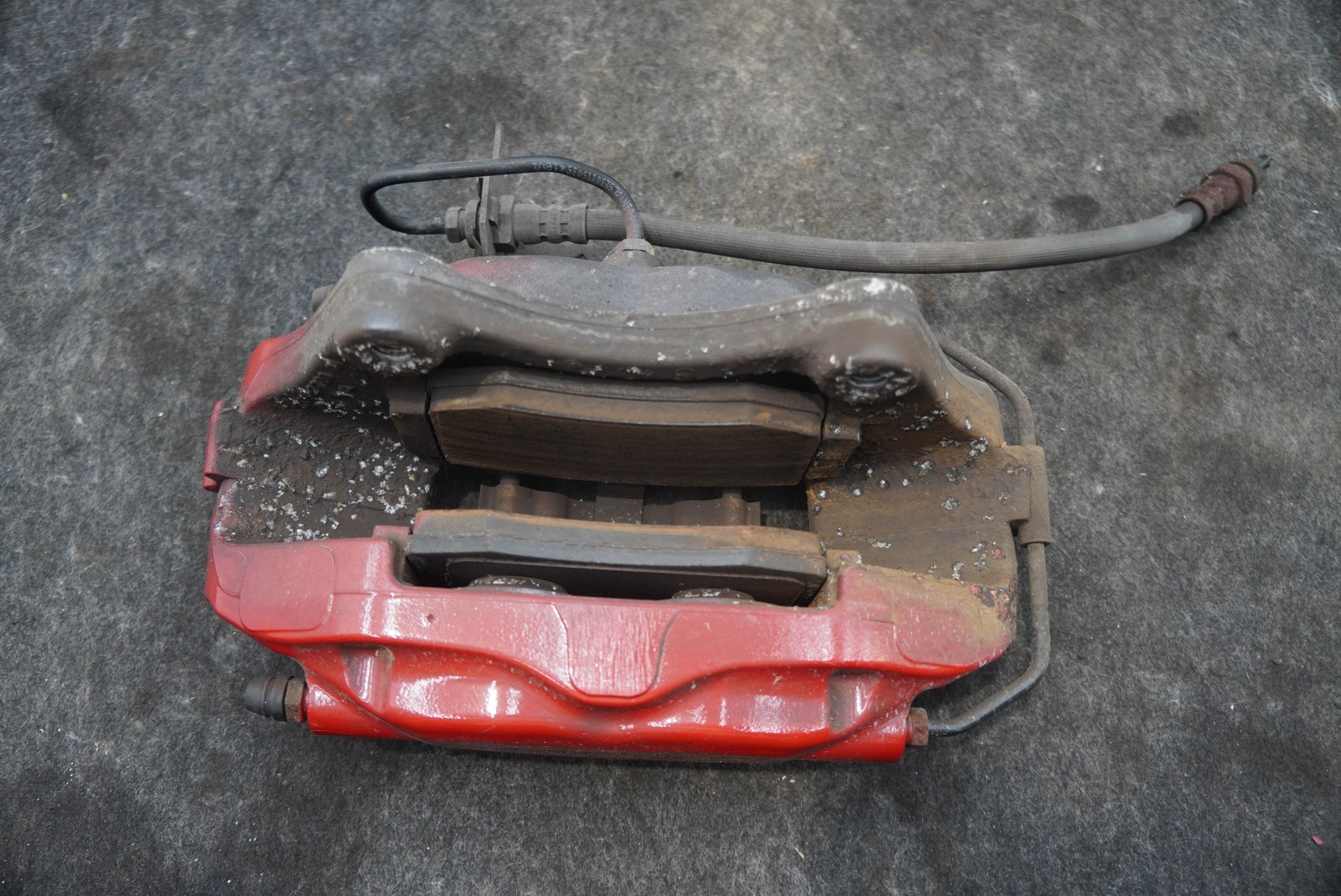 Rear Right Brake Caliper Brembo Red OEM Maserati Quattroporte M156 2014-16