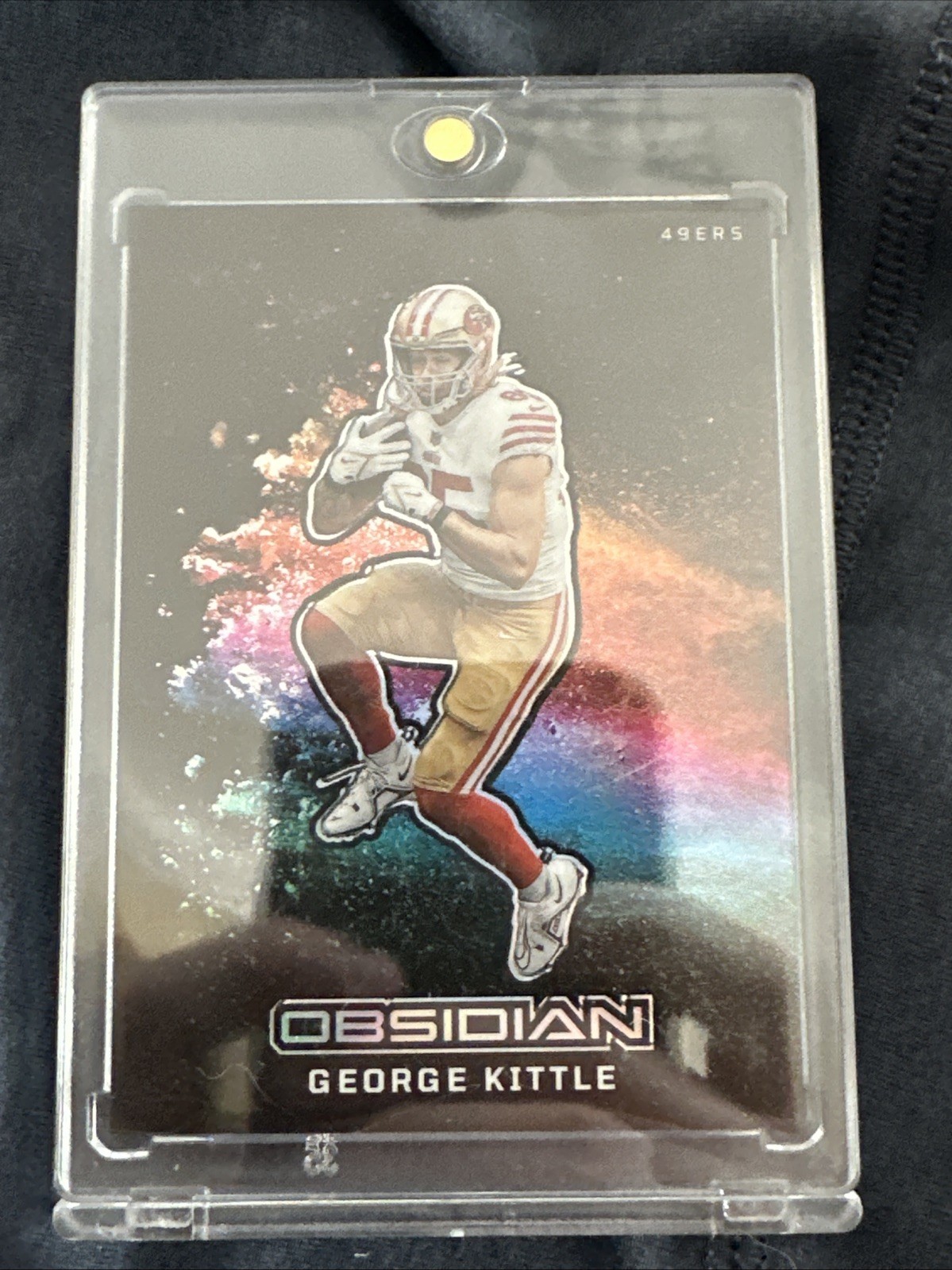 UP FOR OFFERS 2023 Panini Obsidian - Black Color Blast George Kittle #3 Case Hit