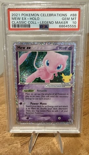 PSA 10 Mew EX 88/92 Pokemon Celebrations Classic Collection 2021 Legend Maker