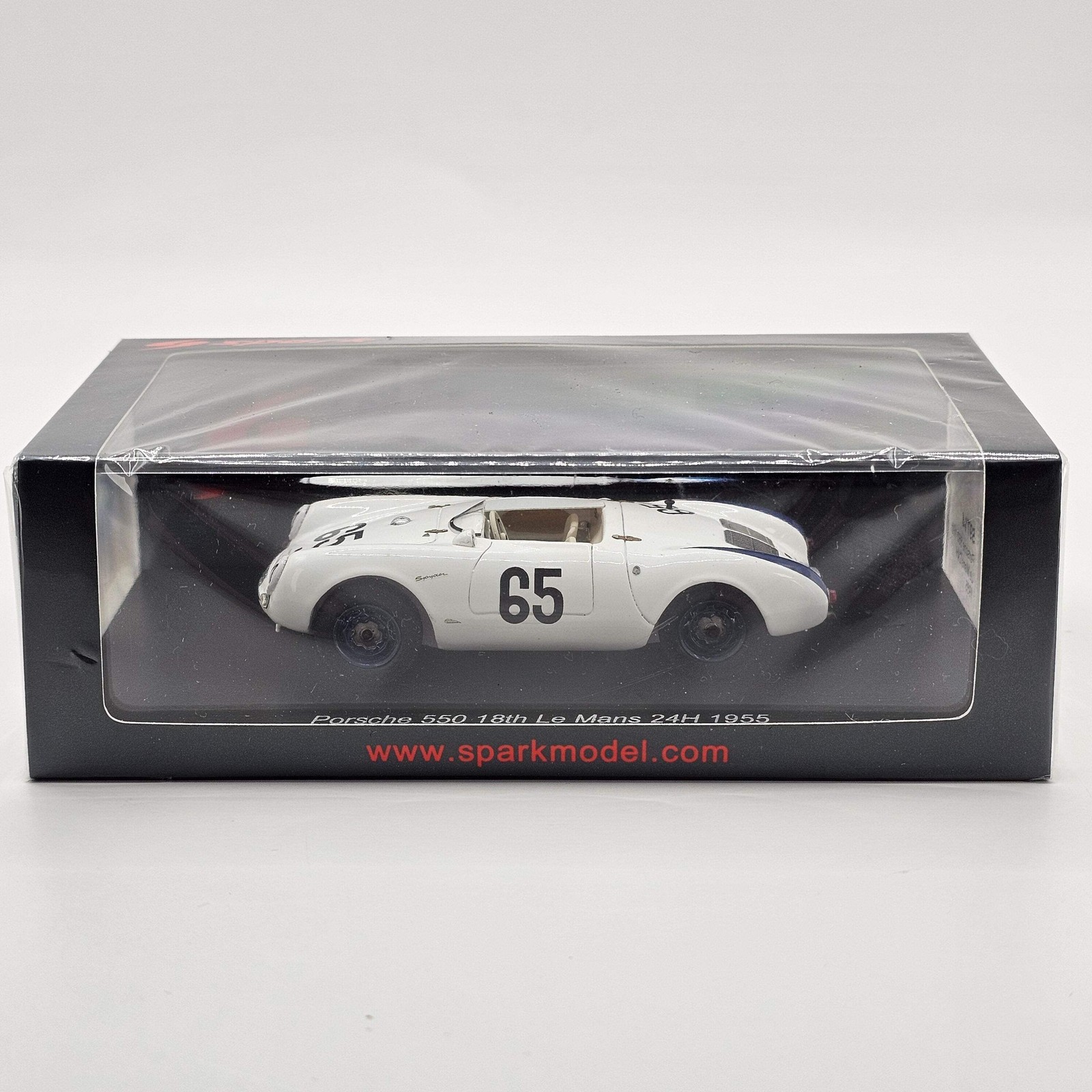 Spark Porsche 550 RS Spyder #65 Gustave Olivier 24Hrs Le Mans 1955 1/43 Scale S9