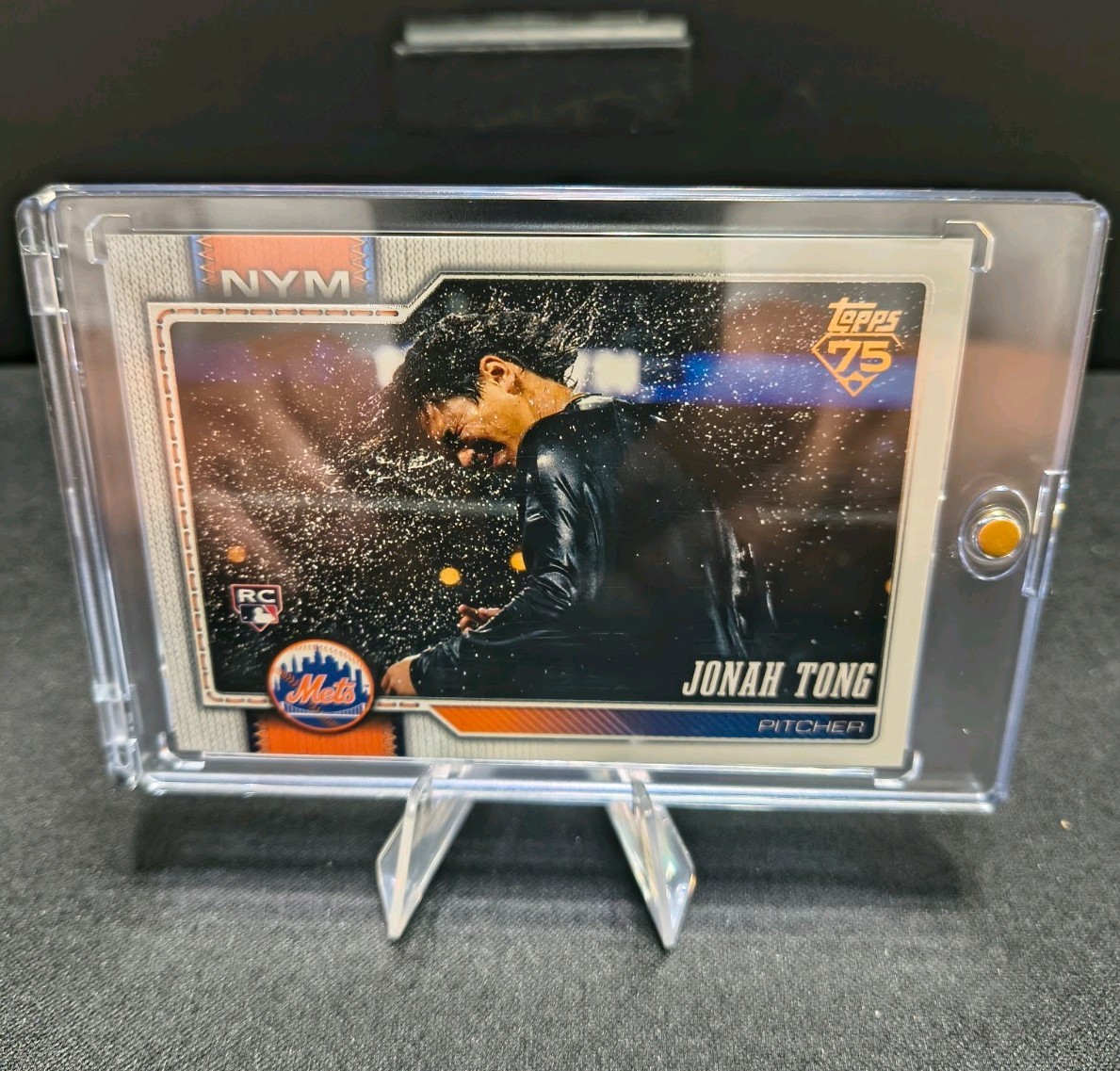 2026 Topps Jonah Tong Rookie RC Golden Mirror Image Variation SSP #4 Mets