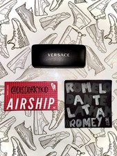 Medium Black Versace Eyeglass Case