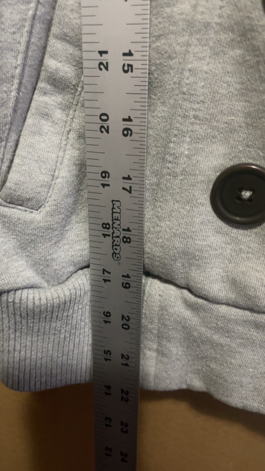 WOMEN'S GRAY BUTTON UP WINTER JACKET LARGE MOSSIM… - image 2