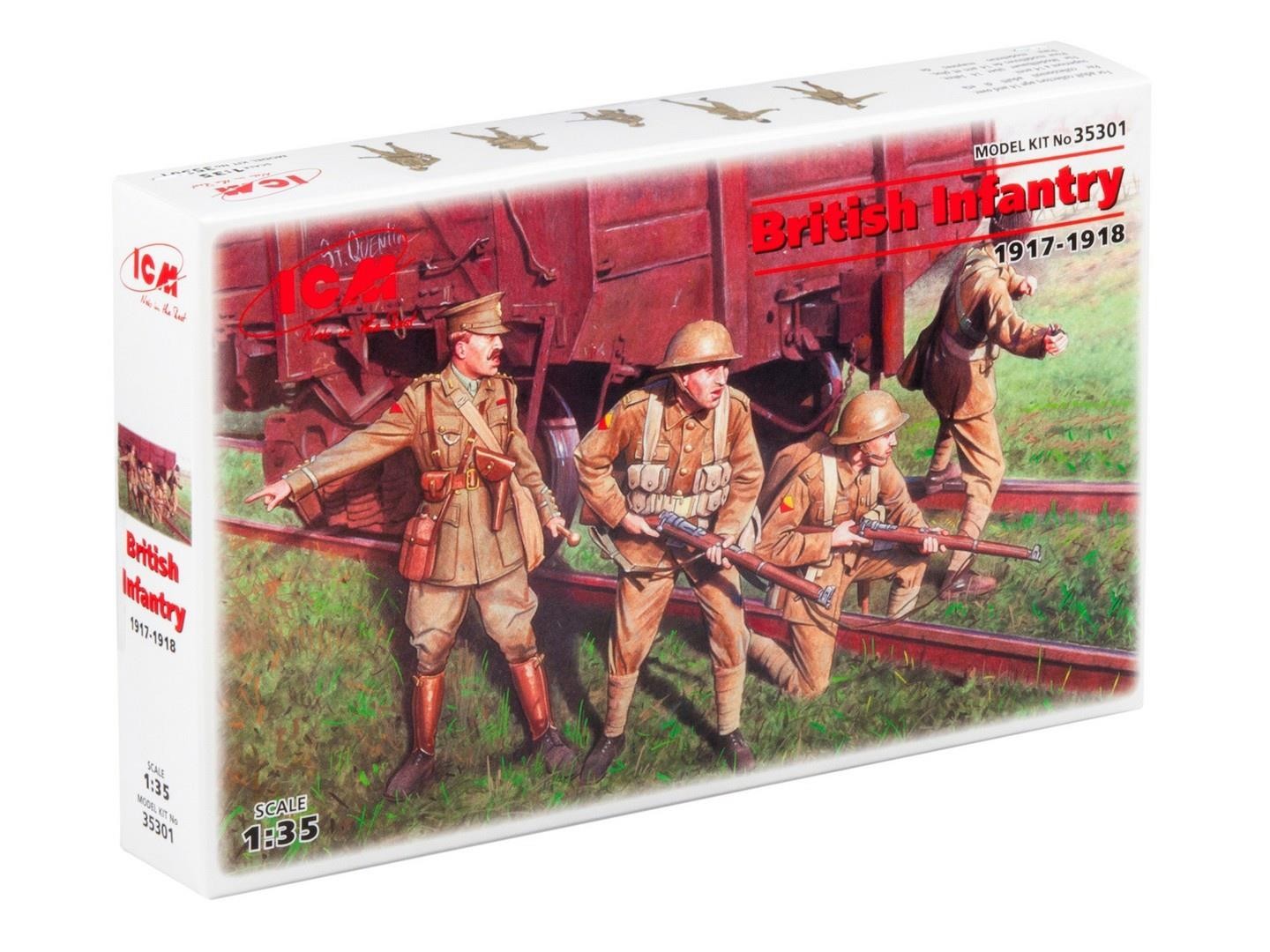 ICM 35301 British (WWI) Infantry 1917-1918 1:35 Scale Kit