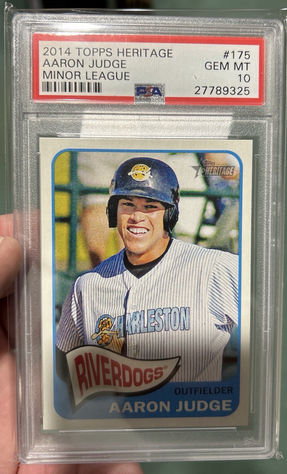 2014 TOPPS HERITAGE MINORS #175 AARON JUDGE PSA 10