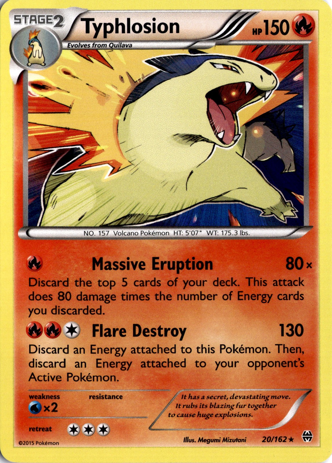 Typhlosion - (Cosmos Holo) Promo Blister Exclusives 020/162 NM