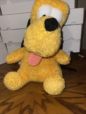 Disney Pluto Weighted Plush Toy Stuffed Animal Yellow Dog New with Tags
