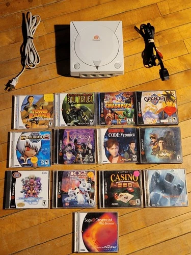 SEGA Dreamcast Launch Edition Home Console - with RPG's - Resident Evil - L@@K