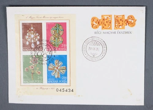 MayfairStamps Hungary FDC 1973 Jewels Souvenir Sheet First Day Cover aaw_31831