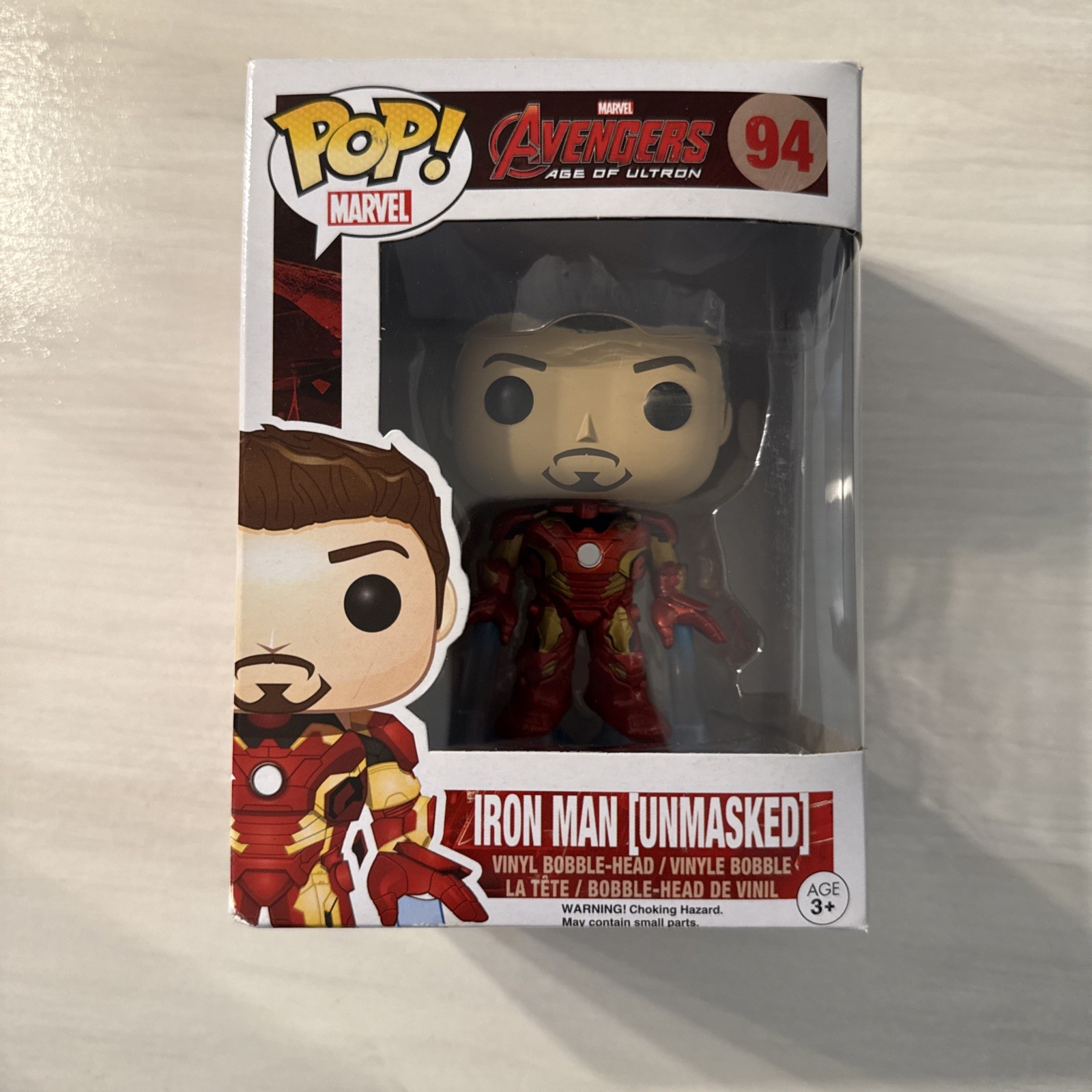 Funko Pop Avengers Age of Ultron - Iron Man [Unmasked] - Vin