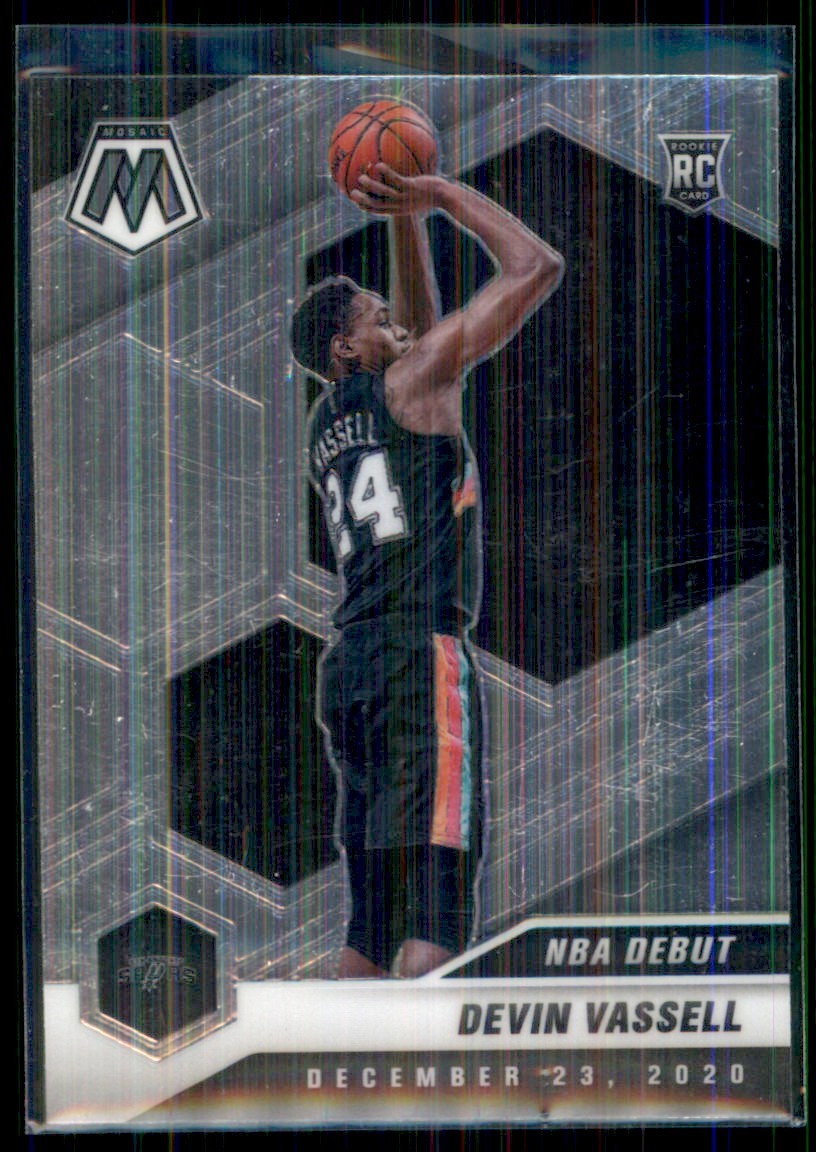 2020-21 Panini Mosaic Devin Vassell RC San Antonio Spurs #278