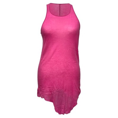 Rick Owens Asymmetrisches Tanktop aus Baumwolle Damen Rosa Größe 42