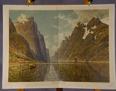 Art Print Mural Countrycore Wall Chart Landscape Norwegian Fjord