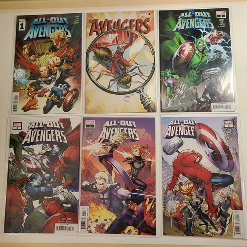 All-Out Avengers #1-5 Complete Set, VF to NM (Marvel, 2022) 2 3 4