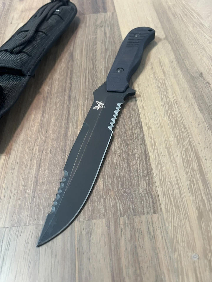 Hoja fija Benchmade 155 Presidio, funda BM155 SBK-ADC EE. UU. (con funda ADC) Foto 3 de 4