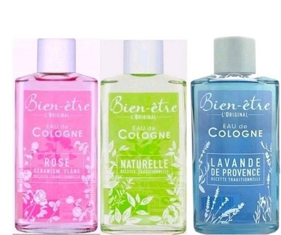 Bien-être L ORIGINAL EAU de COLOGNE NATURELLE - ROSE _ LAVANDE 250 Ml