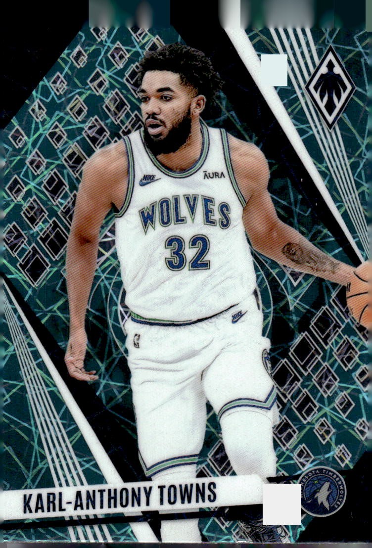 2023-24 Panini Phoenix #165 Karl-Anthony Towns Phoenix Teal Lazer