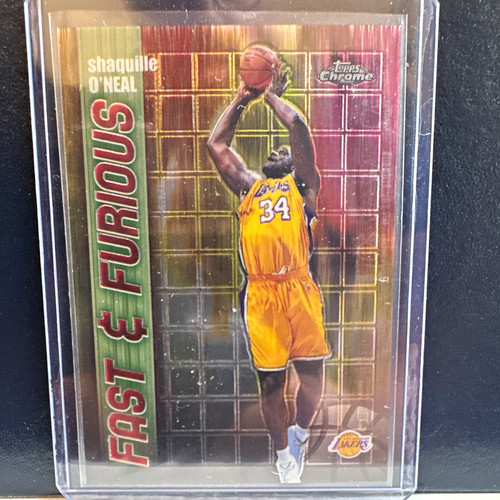Topps Chrome 2001-02 Fast & Furious Shaquille O'Neal Lakers #FF08 Insert